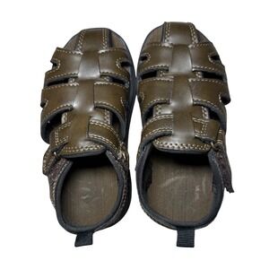 Wonder Nation Fisherman Sandals Toddler Size 8 Brown
